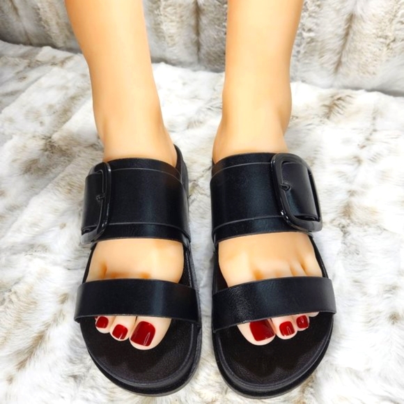 Flat Comfy Summer Sandals Buckle - Picture 2 of 7